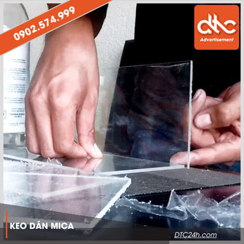 keo dán mica trong suốt 2