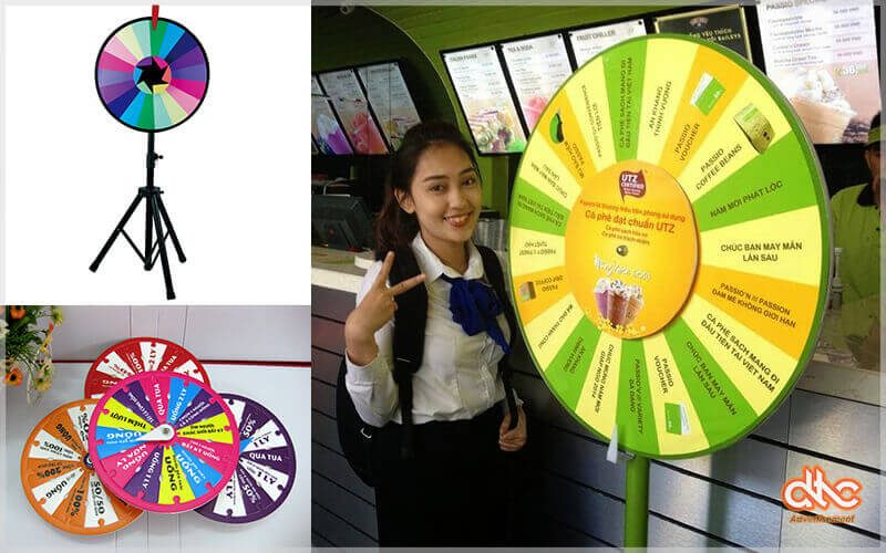 Làm vòng quay may mắn theo yêu cầu Làm vòng quay may mắn theo yêu cầu