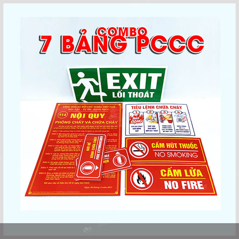 Biển PCCC nội quy phòng cháy chữa cháy