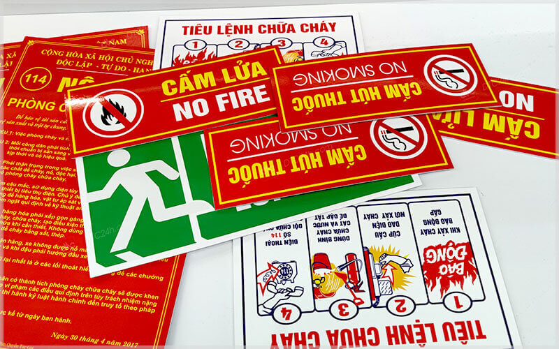Biển PCCC - Bảng phòng cháy chữa cháy HCM