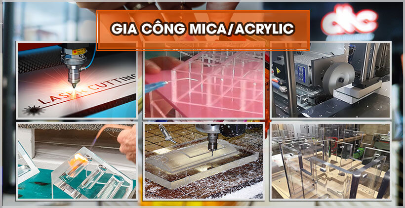 Gia công mica - Acrylic tại TPHCM và Đà Nẵng