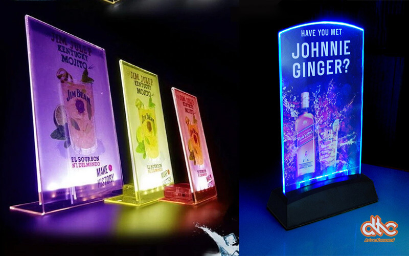 Standee để bàn led trưng bày Standee để bàn led trưng bày