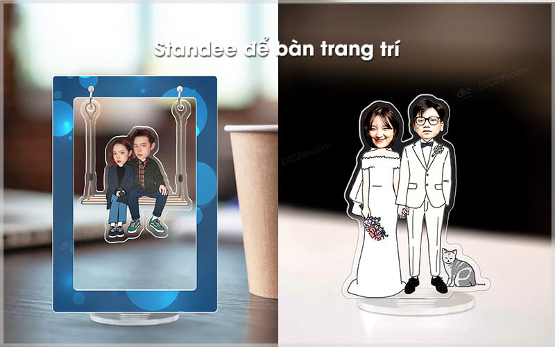 Standee hình người để bàn trang trí và quà tặng