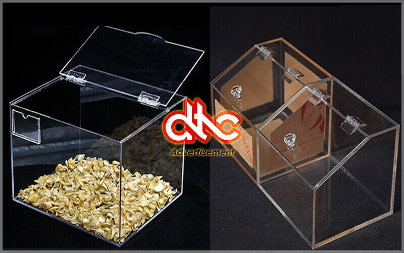 Bản lề mica sử dụng cho thùng và hộp trong suốt Bản lề mica sử dụng cho thùng và hộp trong suốt