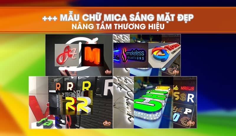 Các mẫu chữ mica sáng mặt đẹp năm 2024 Các mẫu chữ mica sáng mặt đẹp năm 2024