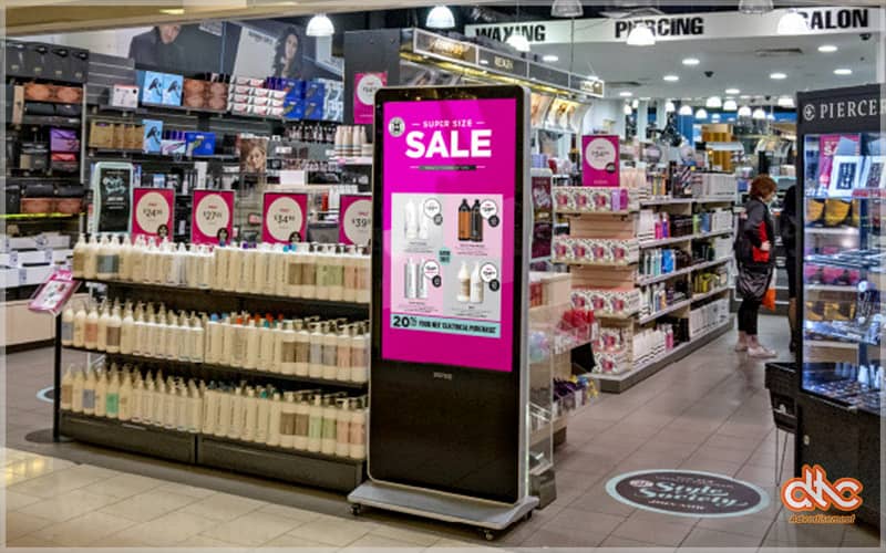 Standee điện tử quảng cáo thông tin tại TTTM siêu thị Standee điện tử quảng cáo thông tin tại TTTM siêu thị